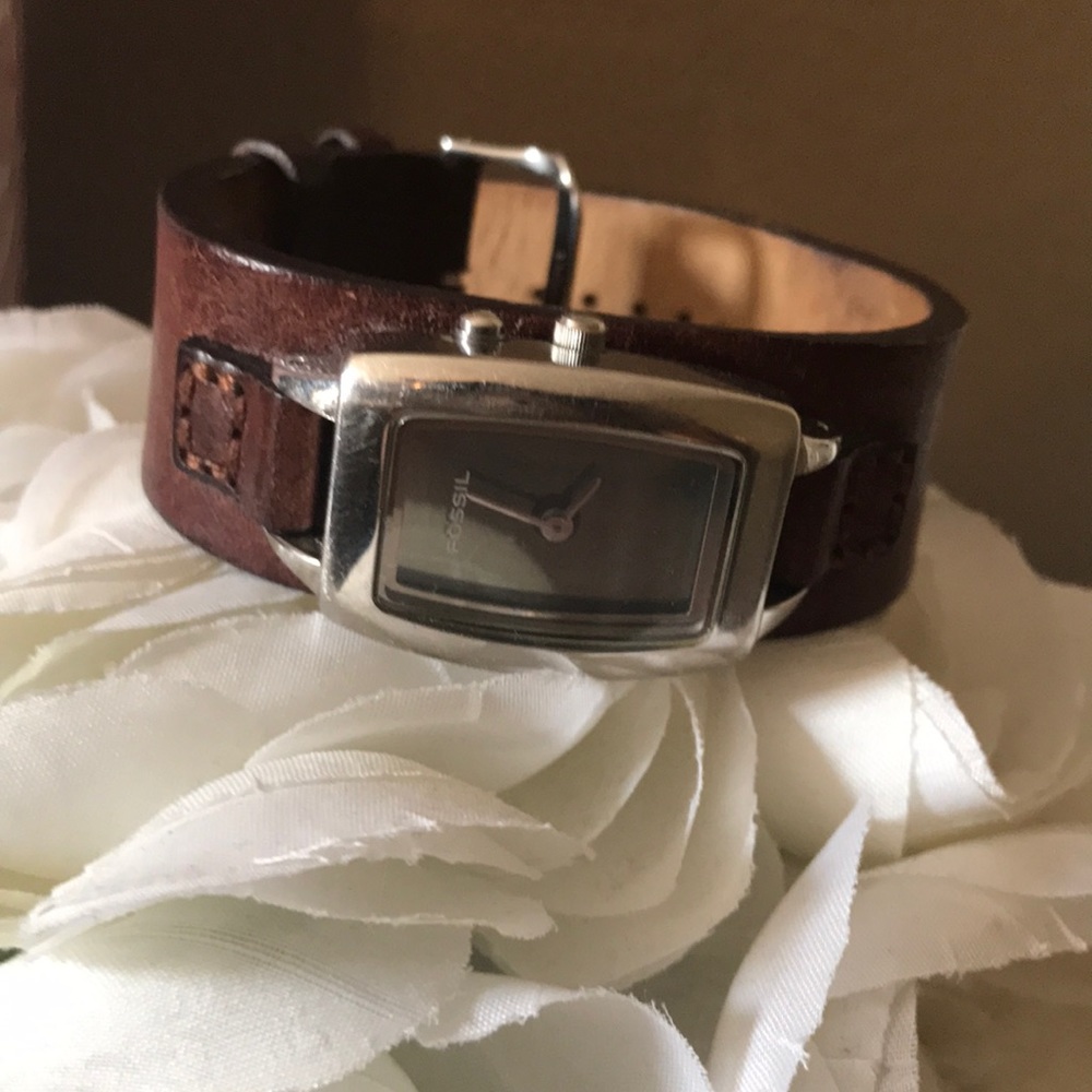 Fossil Leather Band Watch